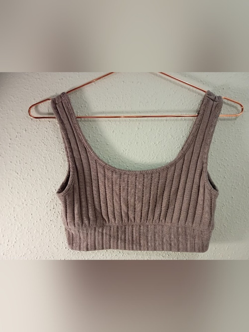 Altar'd State Ribbed Scoop Neck Crop Tank Top sz M